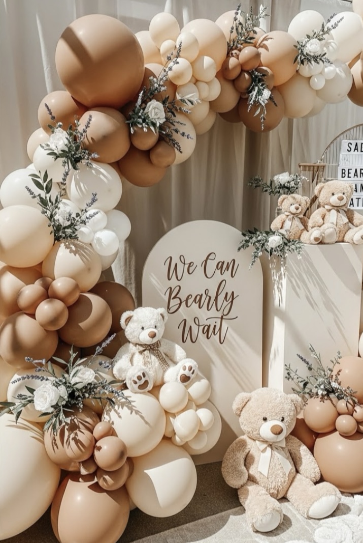 🧸 We Can Bearly Wait (Teddy Bear Baby Shower Theme)